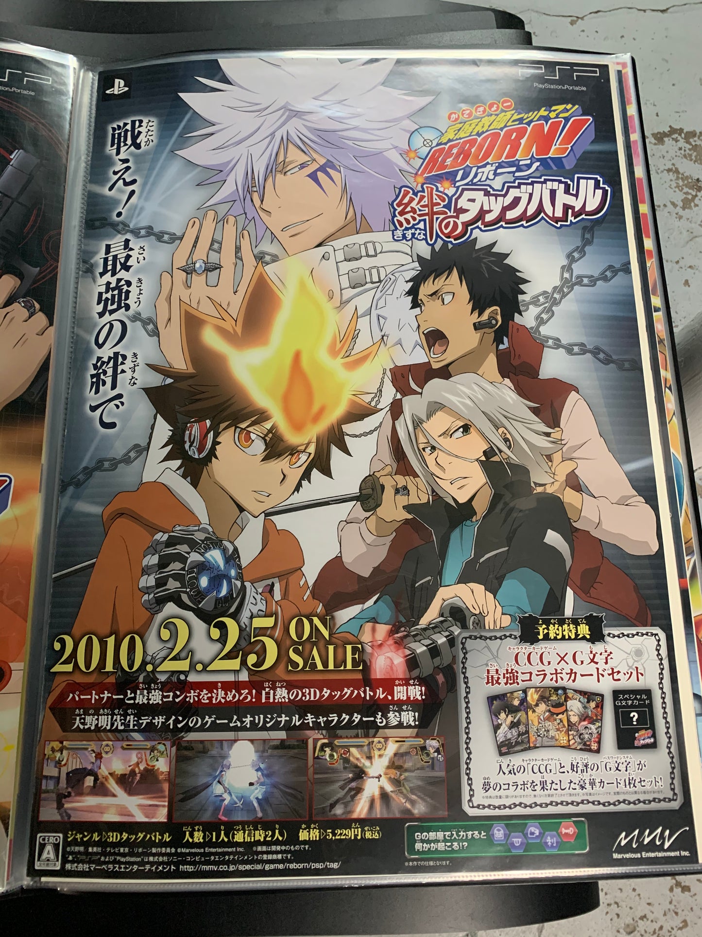 Katekyo Hitman Reborn! Kizuna no Tagbattle PSP 2010 B2 Poster