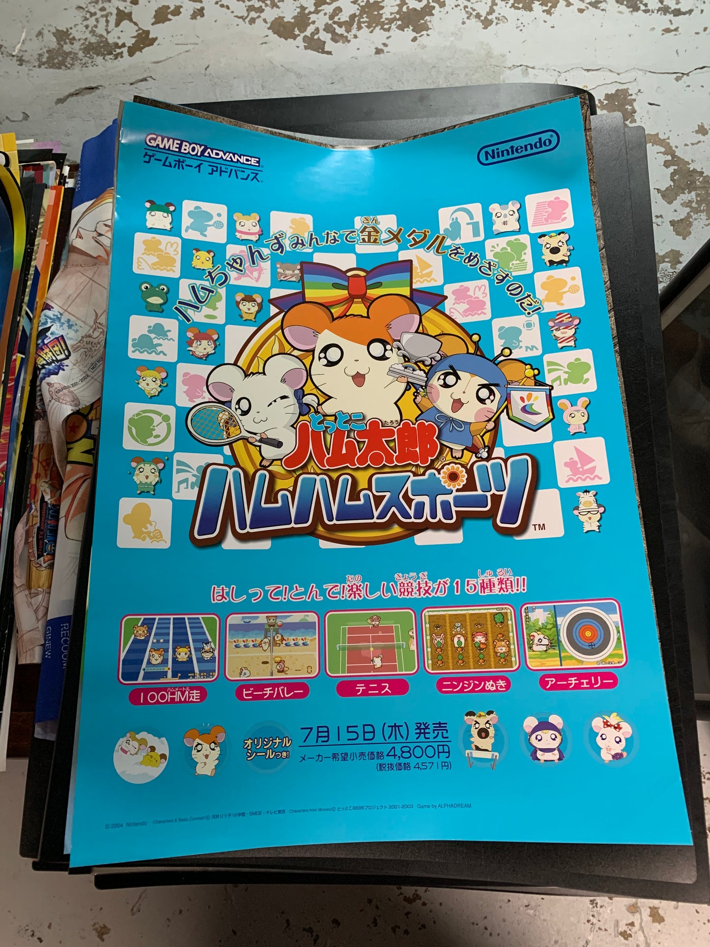 Hamtaro: Ham-Ham Games Gameboy Advance B2 Poster
