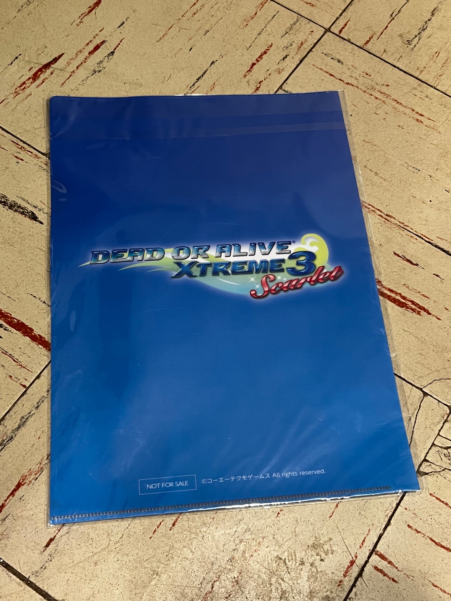 Dead or Alive Xtreme 3 Scarlet Collectors Edition Bonus A4 Clear Folder