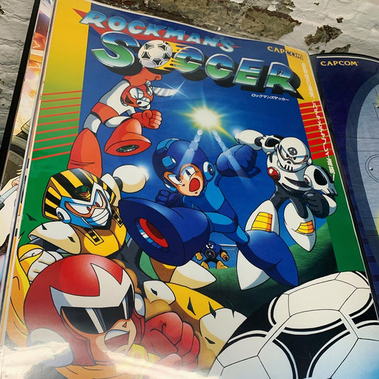 Rockman Soccer B2 1994 SNES Poster