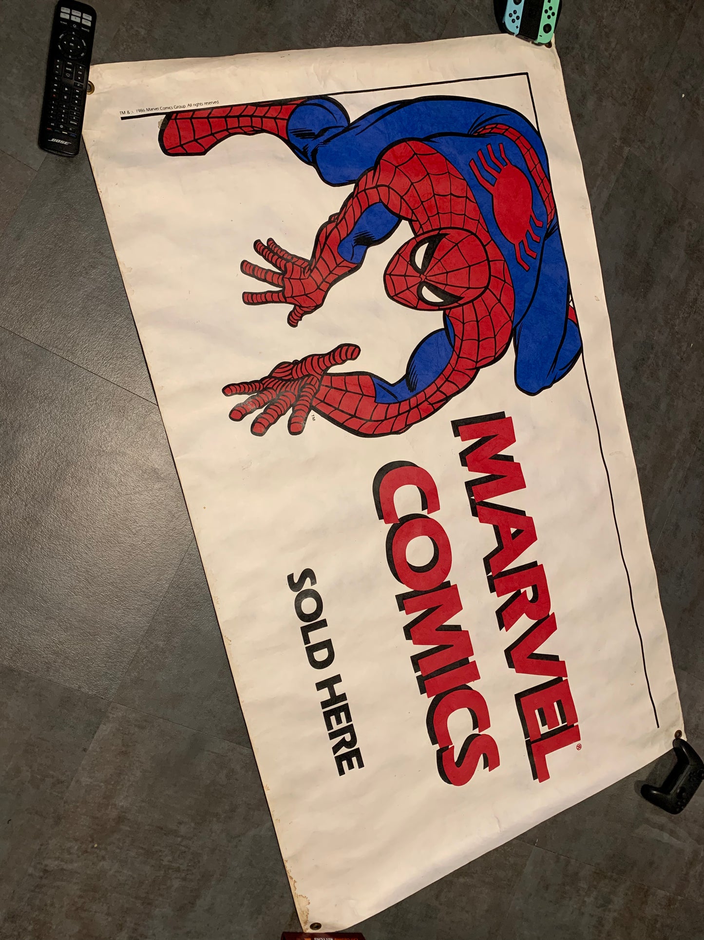 Pancarta Marvel Comics Spider-Man 1986