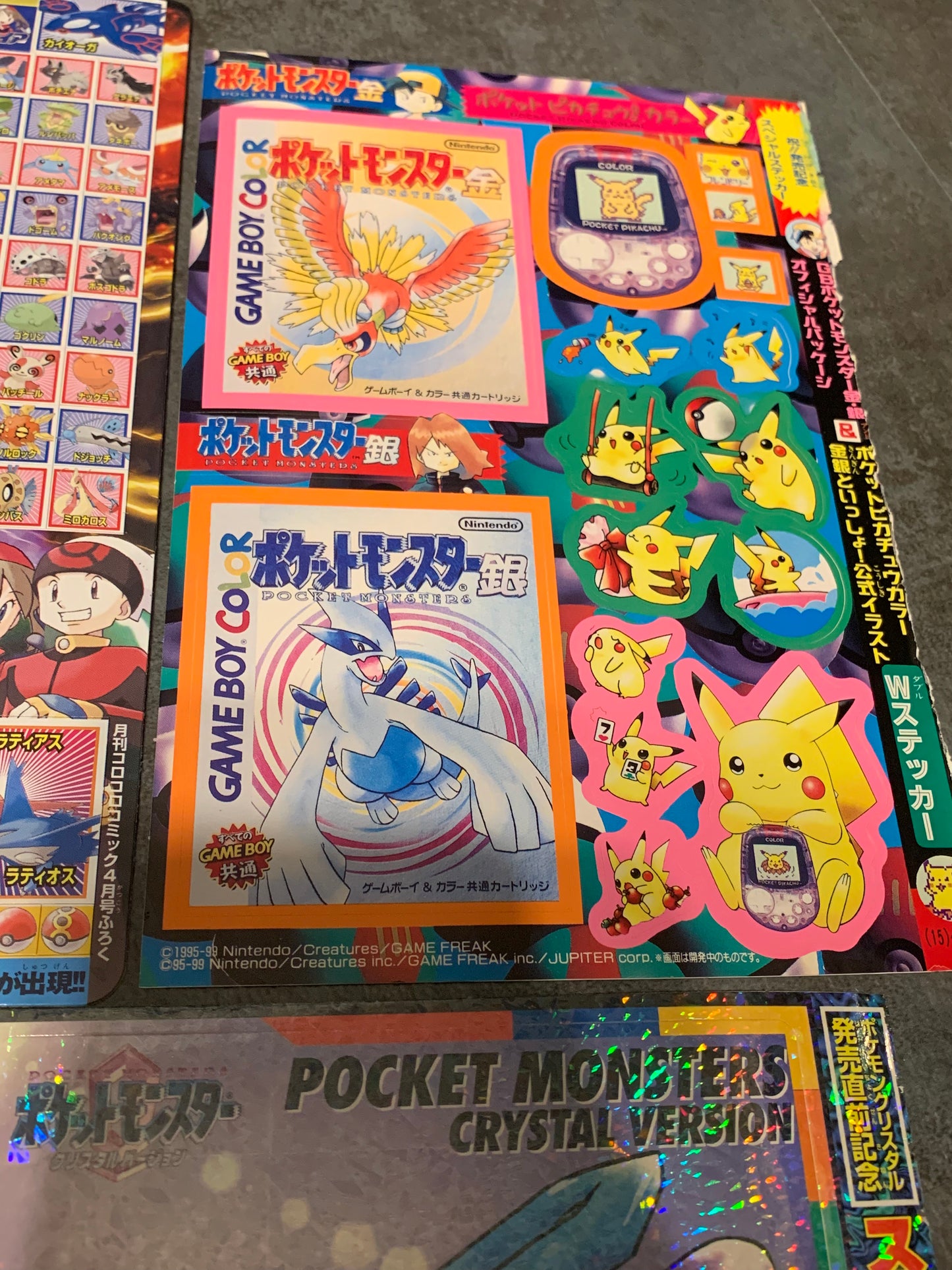 Pegatinas promocionales de Pokémon
