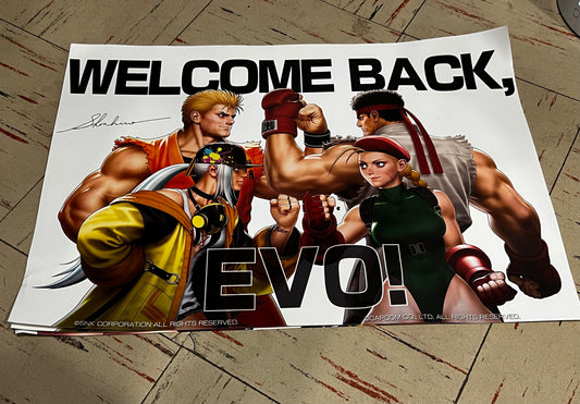 ¡Bienvenido de nuevo EVO! Street Fighter x SNK Póster